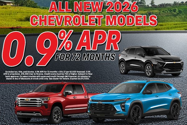 2026 Chevrolet Models 