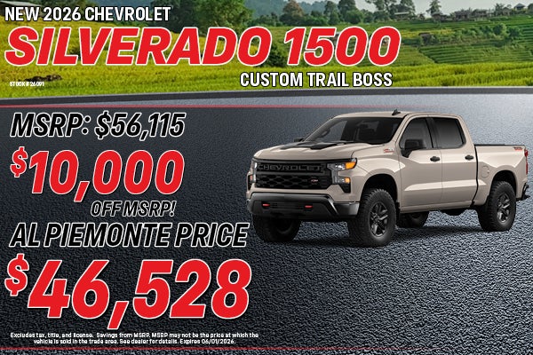 2026 Chevrolet Silverado 1500 |Al Piemonte 