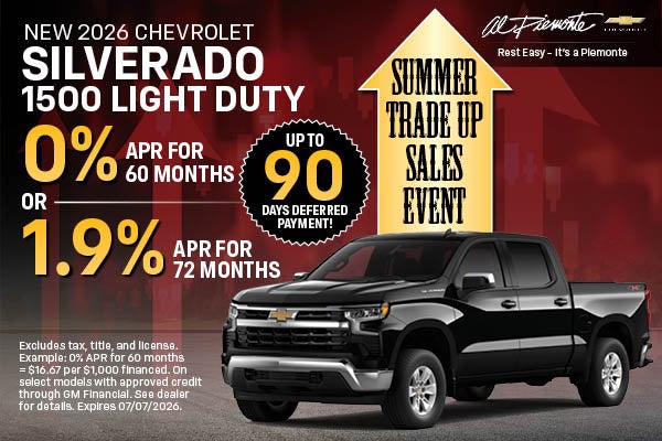 2026 Chevrolet Silverado 1500 | Al Piemonte