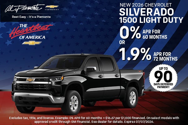 2026 Chevrolet Silverado 1500 | Al Piemonte