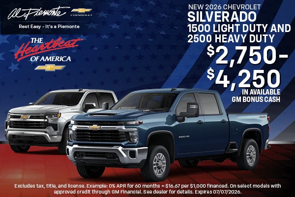 2026 Chevrolet Silverado 1500 & 2500