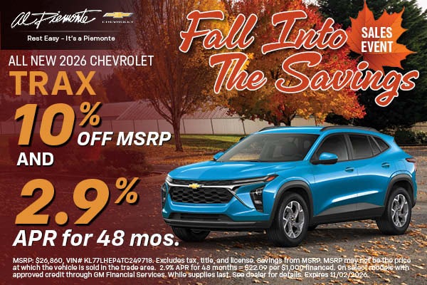 2026 Chevrolet Trax | Al Piemonte 