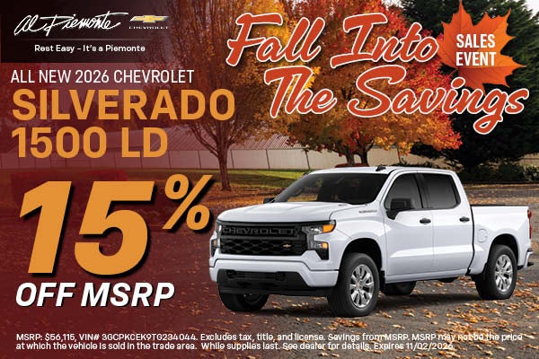 2026 Chevrolet Silverado 1500 | Al Piemonte 