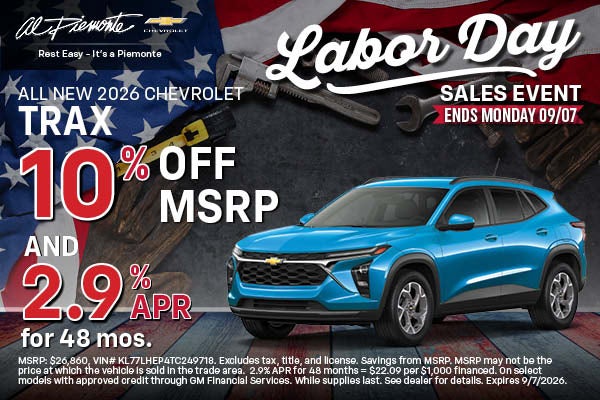 2026 Chevrolet Trax | Al Piemonte 