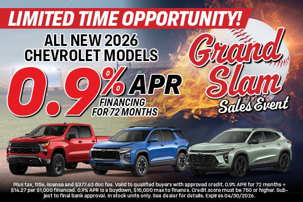 All new 2026 Chevrolet models | Al Piemonte 