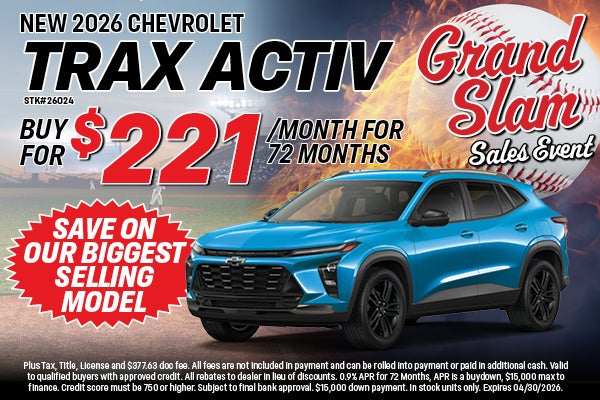 2026 Chevrolet Trax | Al Piemonte 